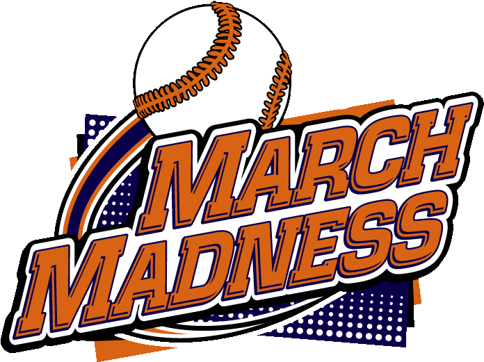 March Madness Logowith Baseball PNG image
