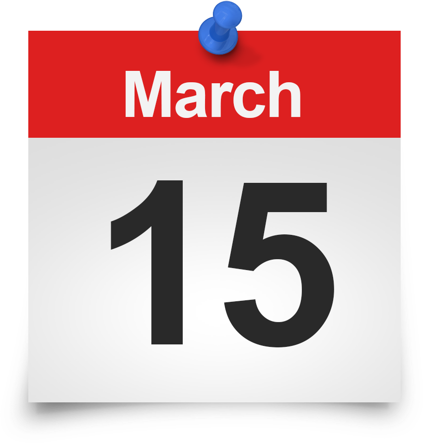 March15 Calendar Icon PNG image