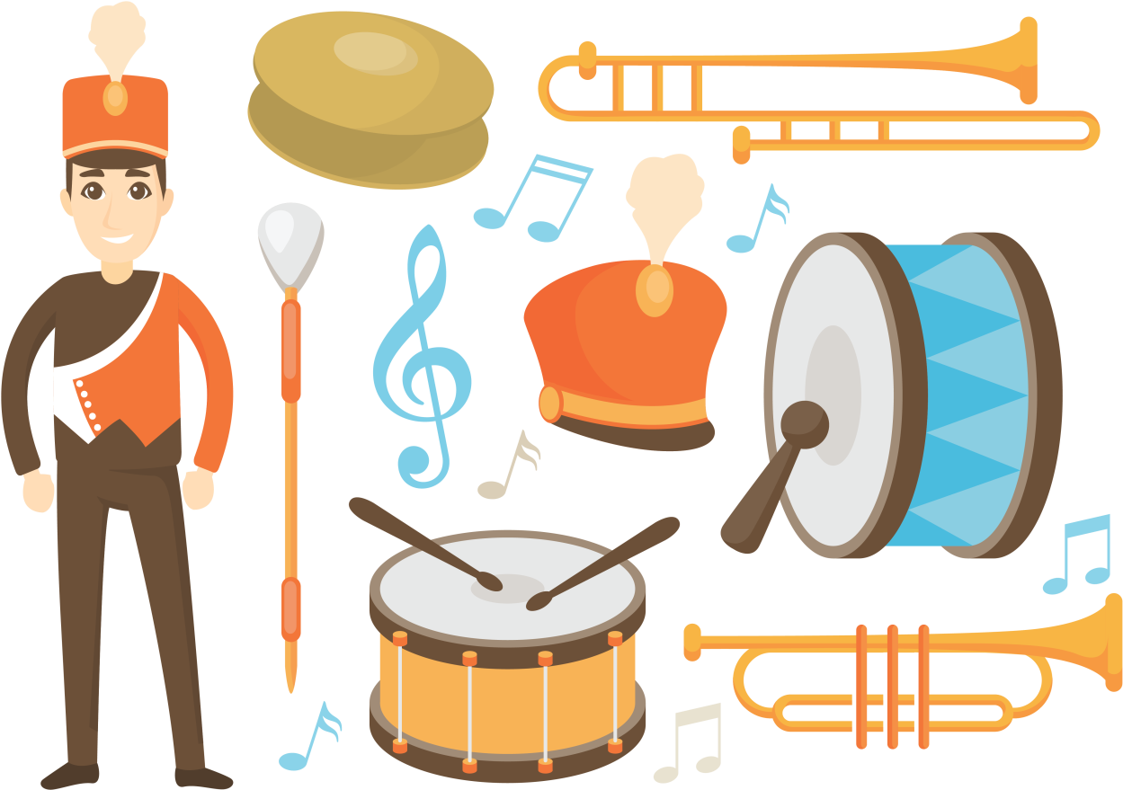 Marching Band Elementsand Uniform PNG image