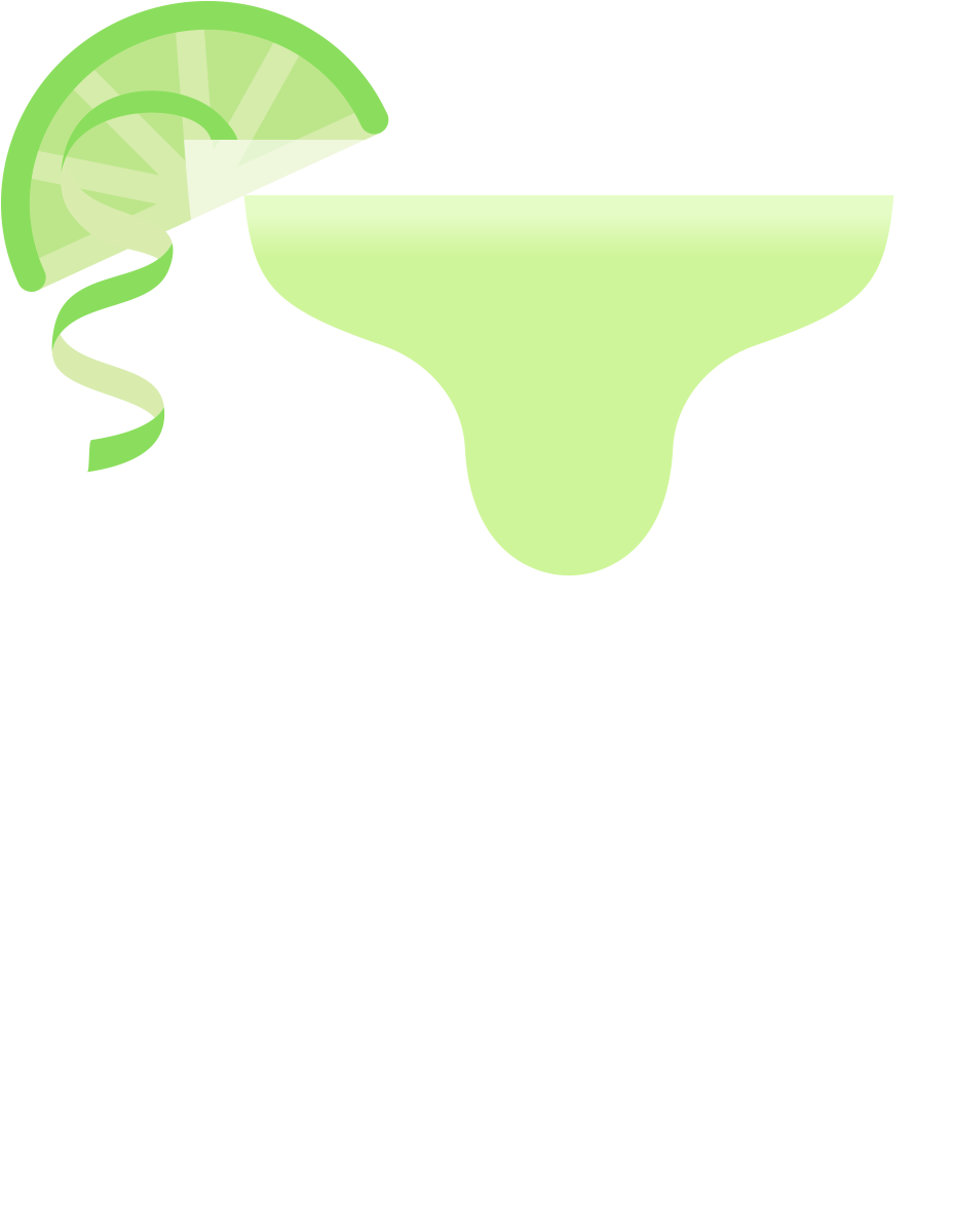 Margarita Cocktail Clipart PNG image