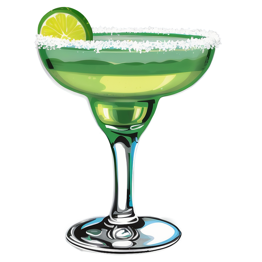 Margarita Glass With Salt Png 4 PNG image