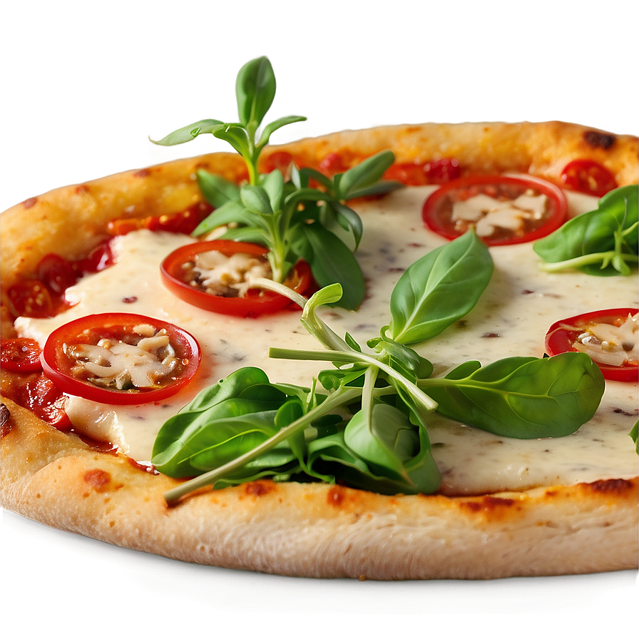 Margherita With Arugula Pizza Png 04292024 PNG image