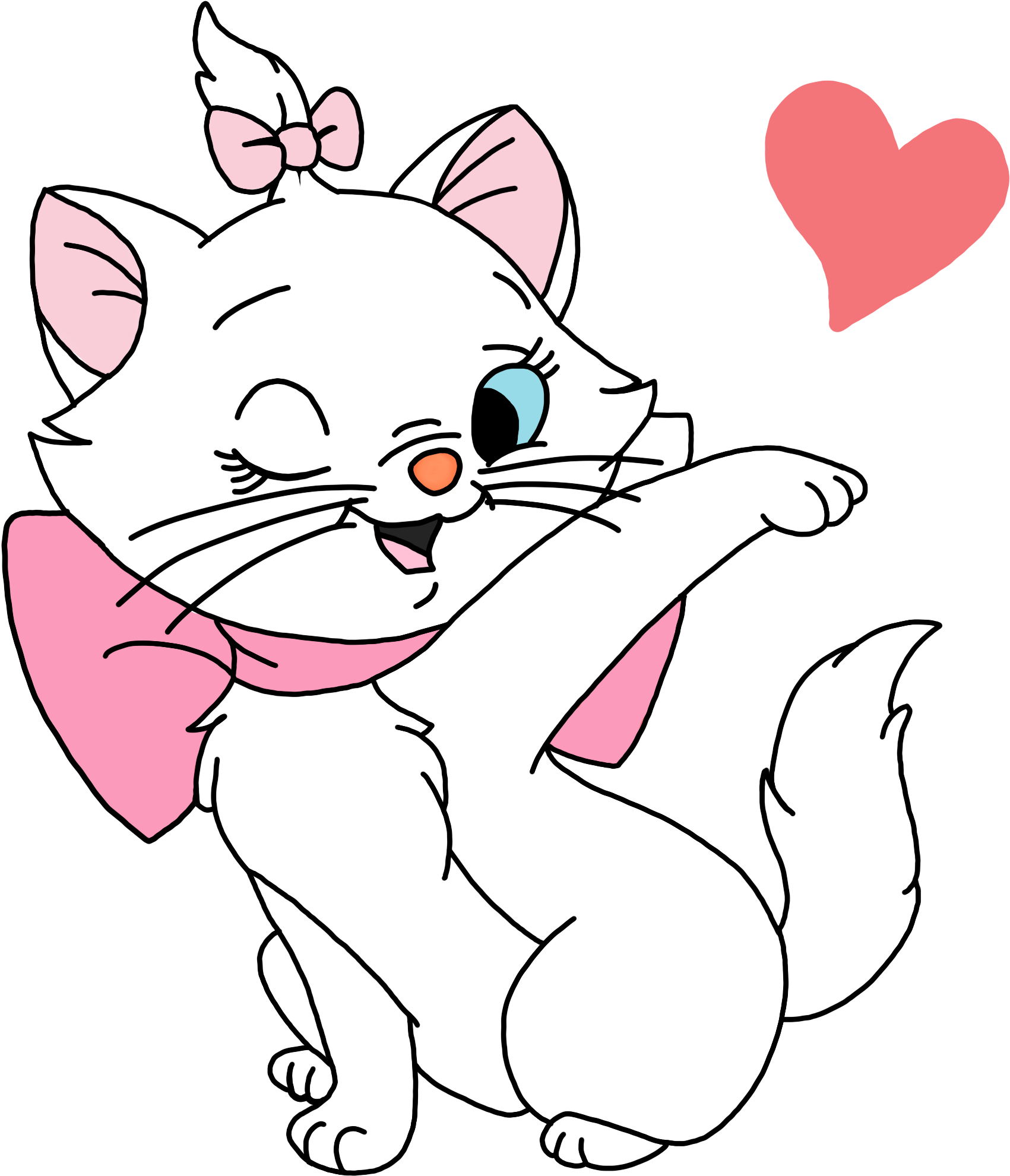 Mariethe Aristocatwith Heart PNG image