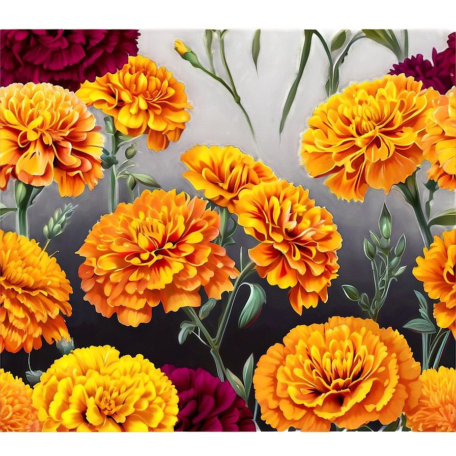 Marigolds For Day Of The Dead Png 91 PNG image