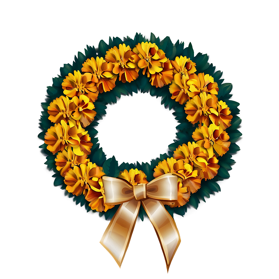 Marigolds Wreath Png Vjw82 PNG image