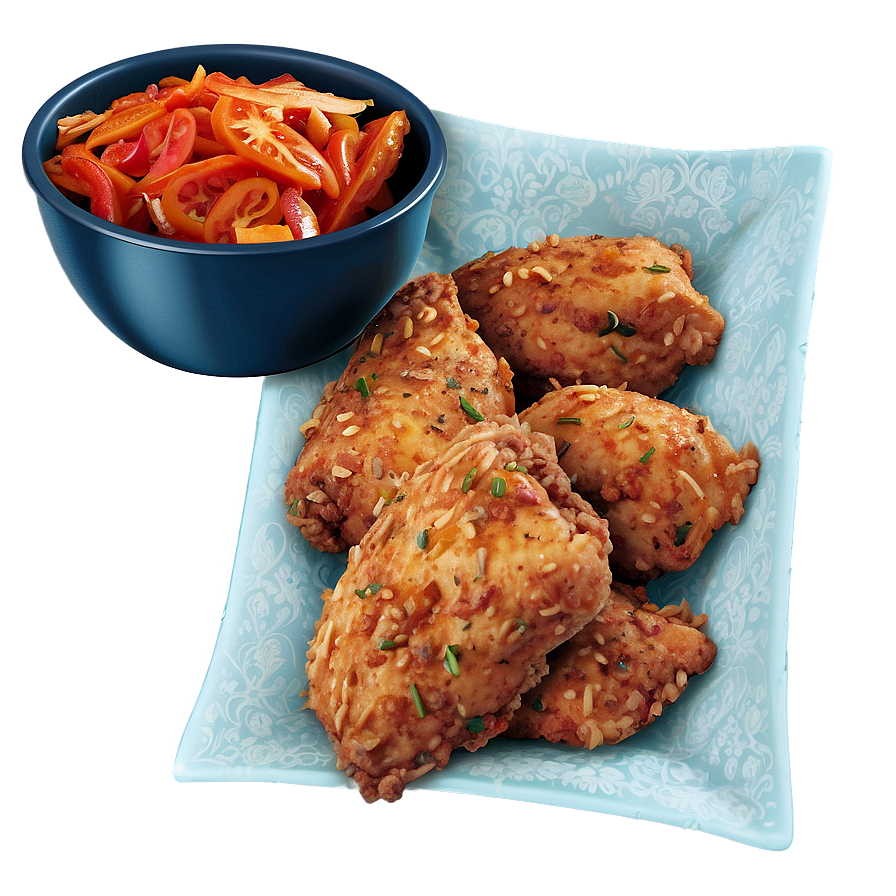 Marinated Fried Chicken Png Dfu76 PNG image