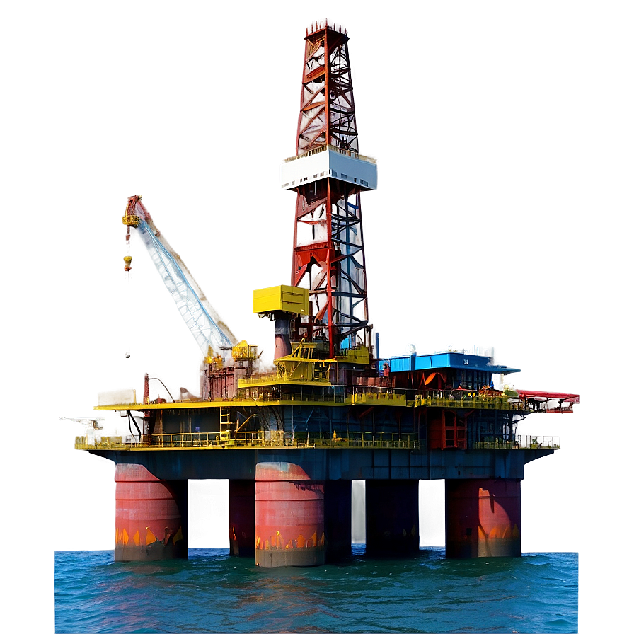 Marine Oil Drilling Rig Png 06122024 PNG image