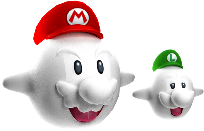 Marioand Luigi Boos PNG image