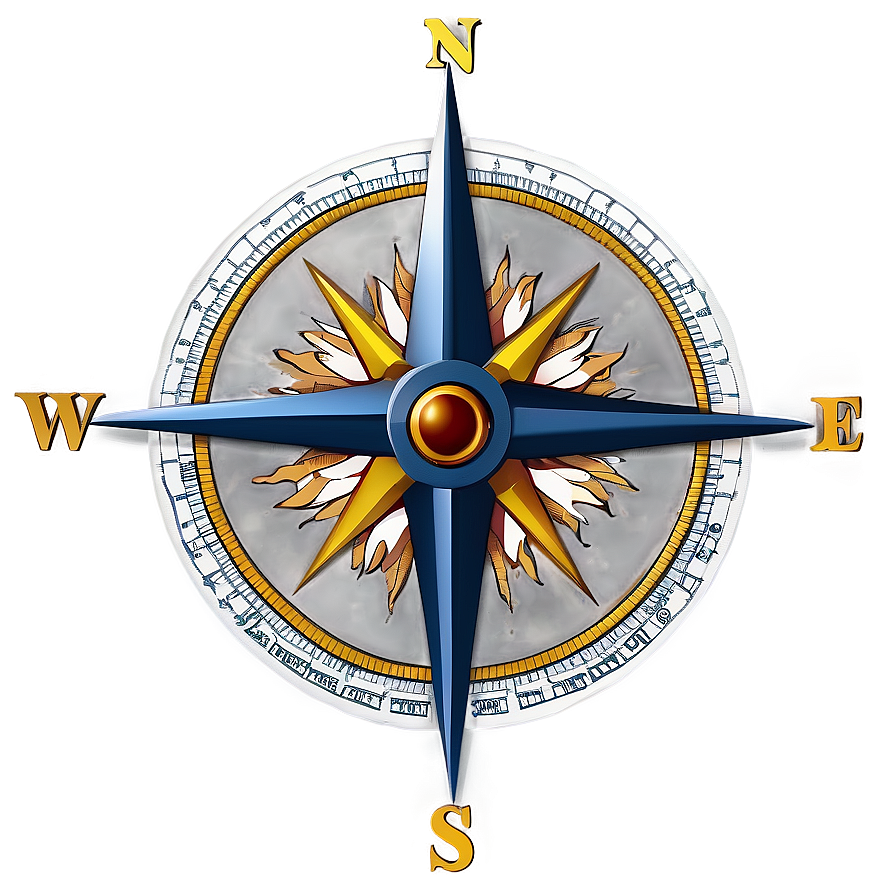 Maritime Compass Rose Symbol Png Wvd46 PNG image