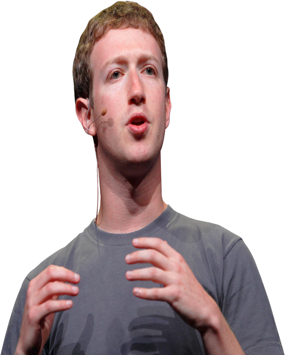 Mark Zuckerberg Speaking Event PNG image