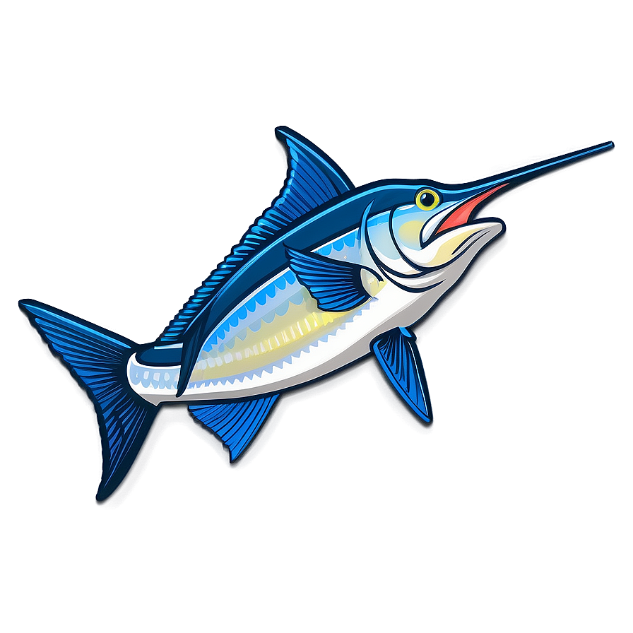 Marlin Fishing Badge Png 06242024 PNG image