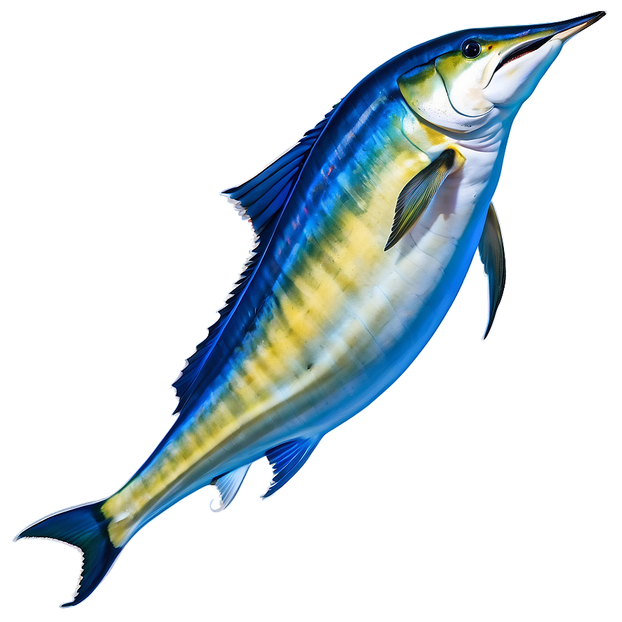 Marlin Jumping Sunset Png 06242024 PNG image