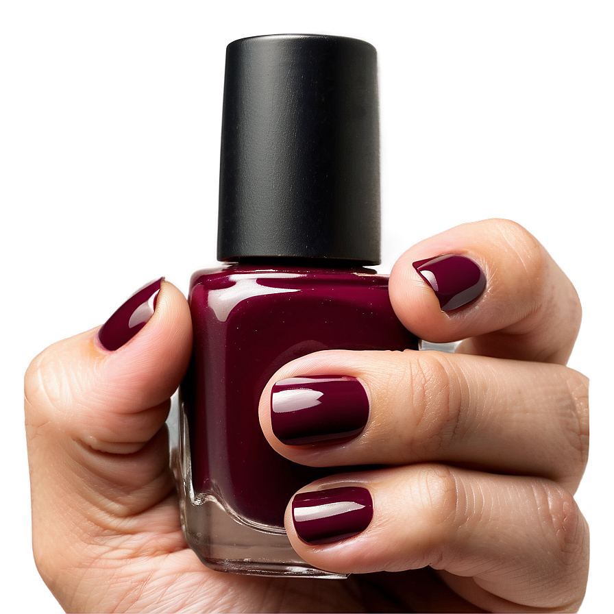 Maroon Nail Polish Png 05252024 PNG image