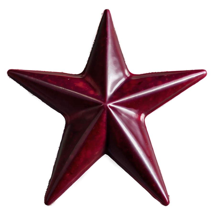 Maroon Star Png 05232024 PNG image