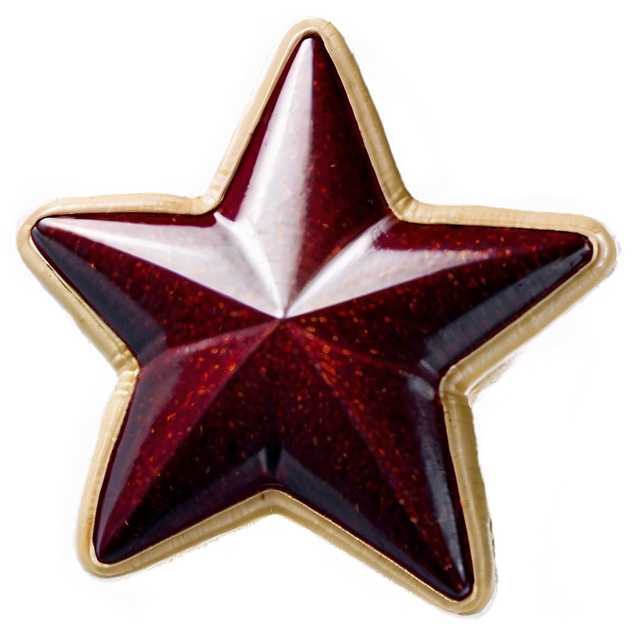 Maroon Star Png 05232024 PNG image