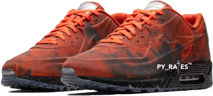 Mars Inspired Sneakers Design PNG image