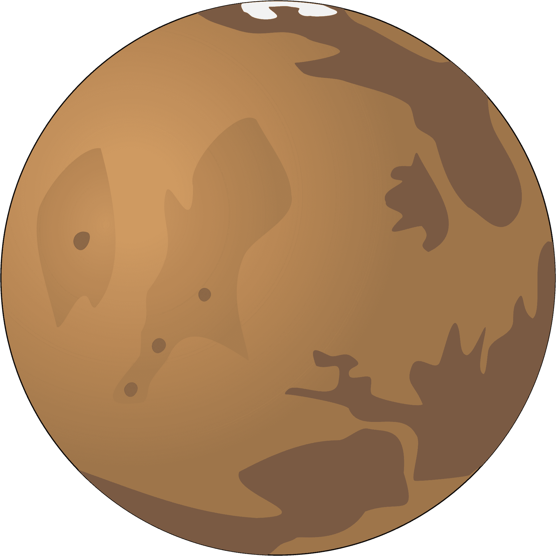Mars Planet Illustration.png PNG image