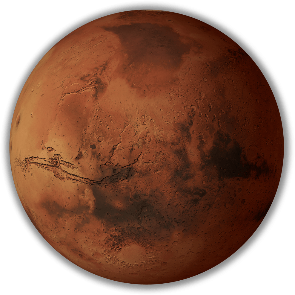 Mars Planet Red Surface Features.png PNG image
