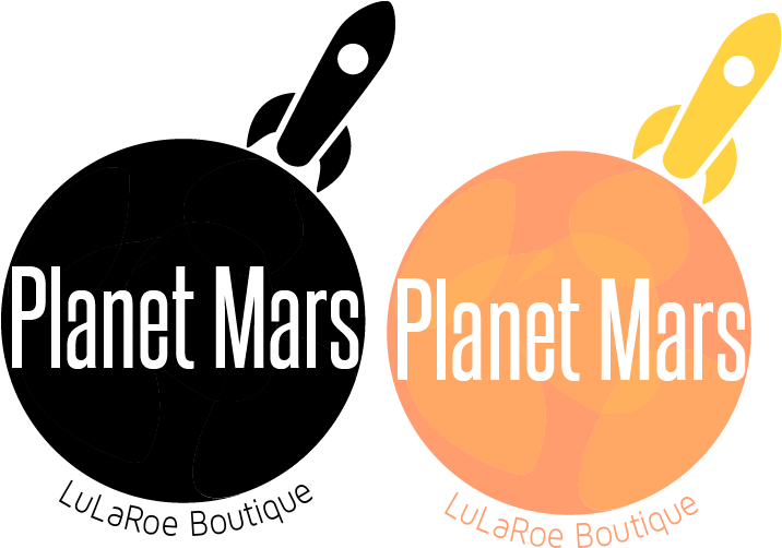 Mars_ Planet_ Rockets_ Lu La Roe_ Boutique_ Logo PNG image