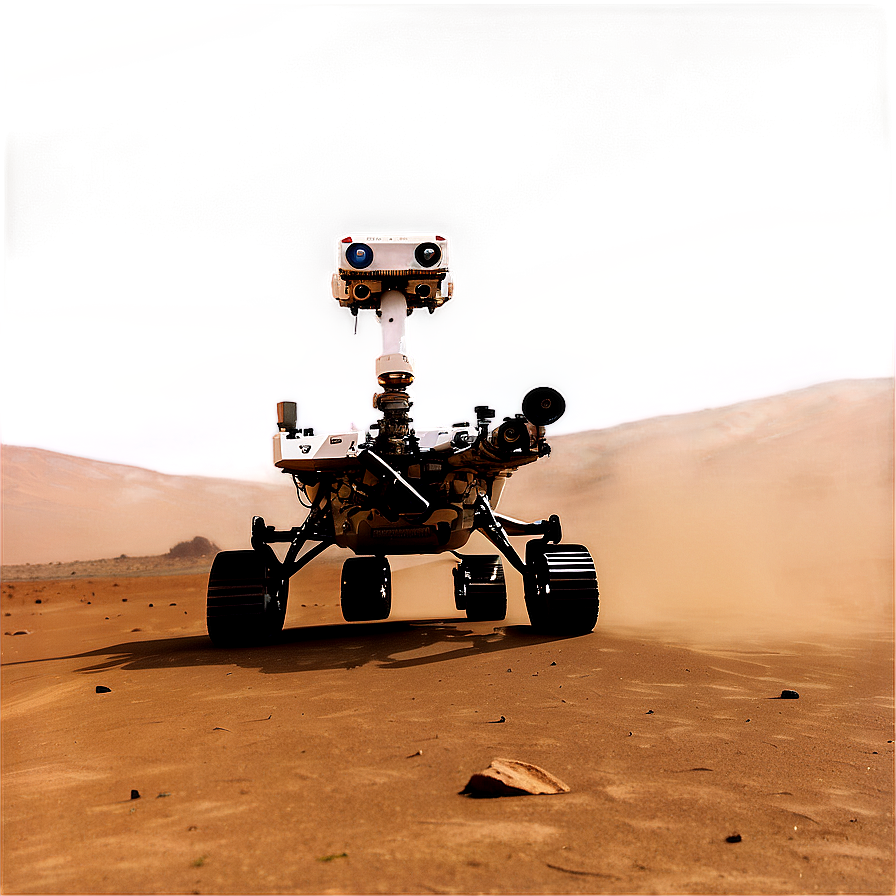 Mars Rover In Dust Storm Png 06212024 PNG image