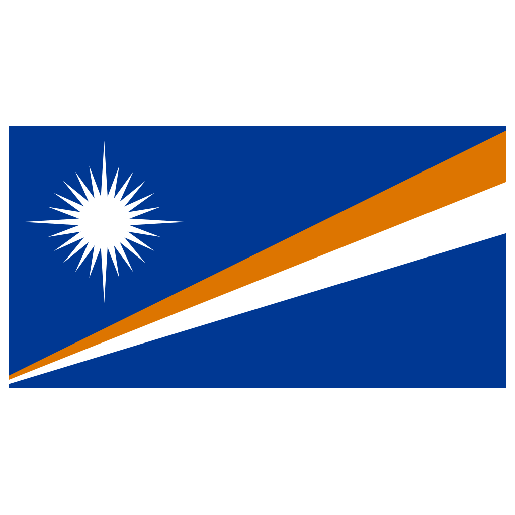 Marshall Islands Flag Graphic PNG image