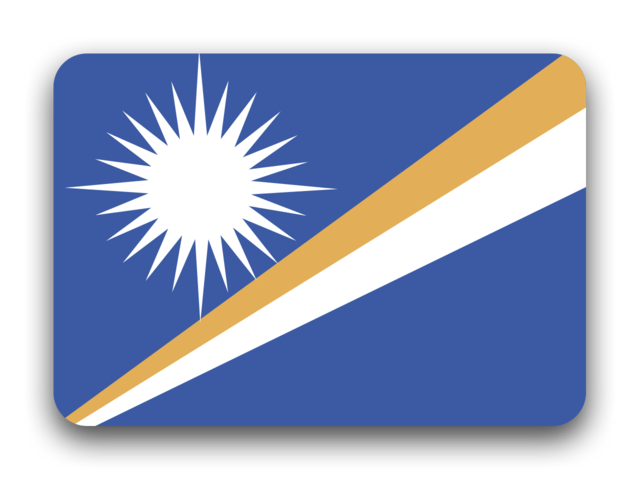 Marshall Islands Flag Graphic PNG image