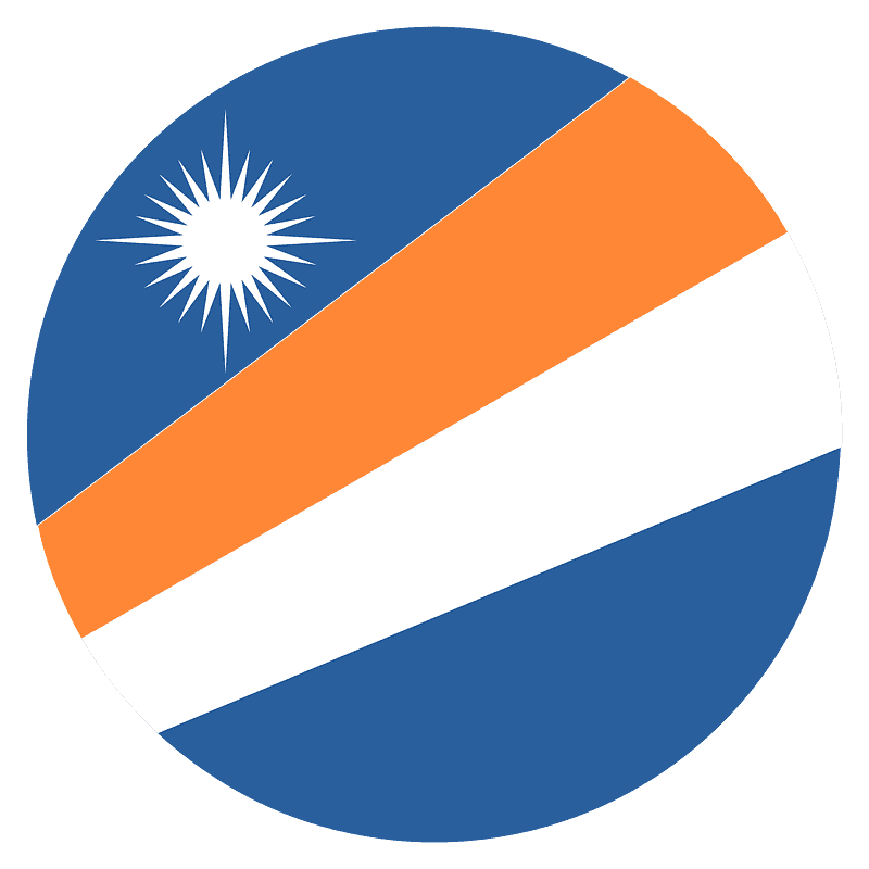 Marshall Islands Flag Graphic PNG image