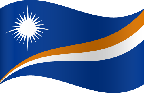 Marshall Islands Flag Waving PNG image