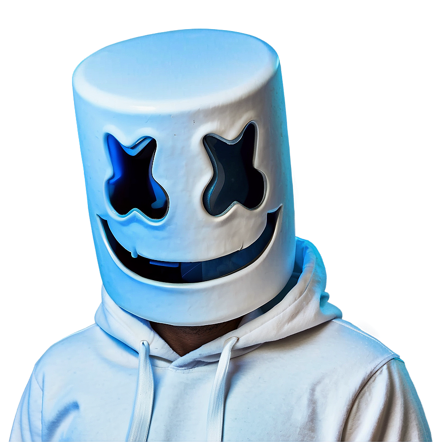 Marshmello Face A PNG image