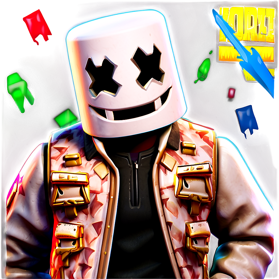 Marshmello Fortnite In-game Event Png 06252024 PNG image