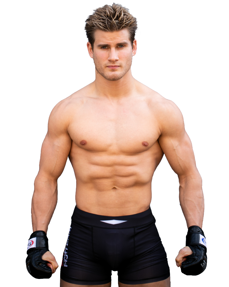 Martial Arts Fighter Portrait PNG image