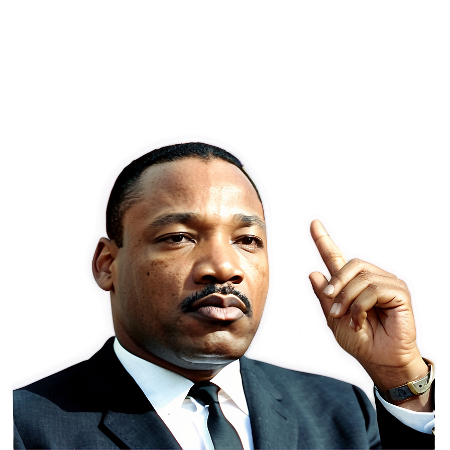 Martin Luther King Jr Courageous Leader Png Lxg PNG image