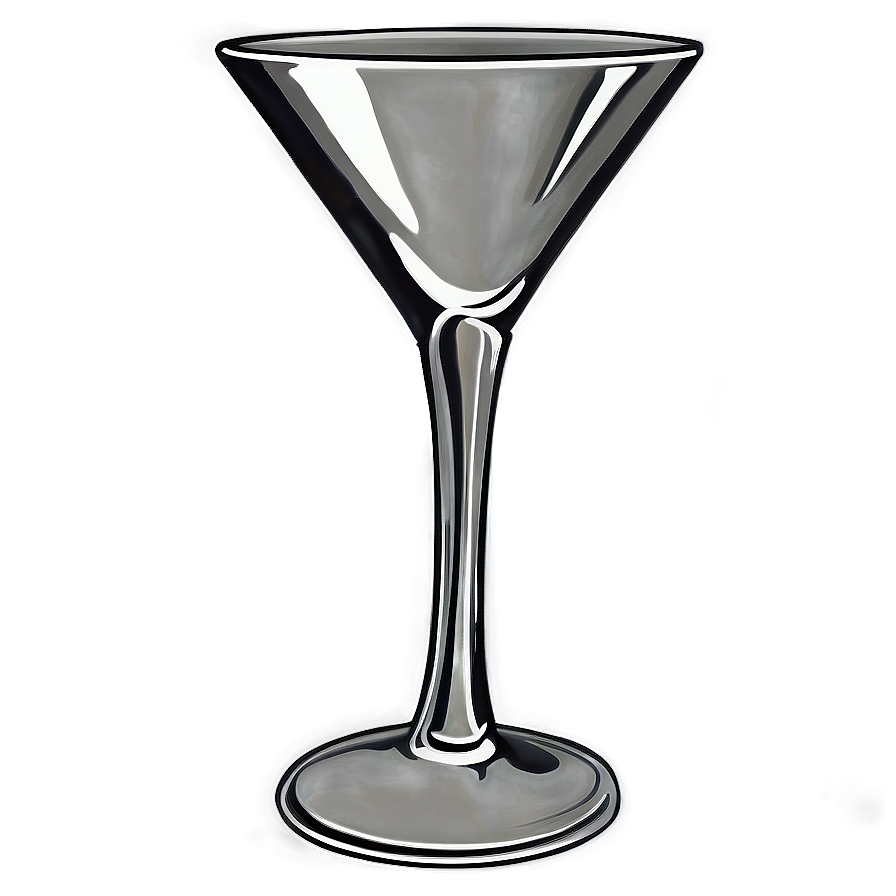 Martini Art Deco Style Png Uoe PNG image