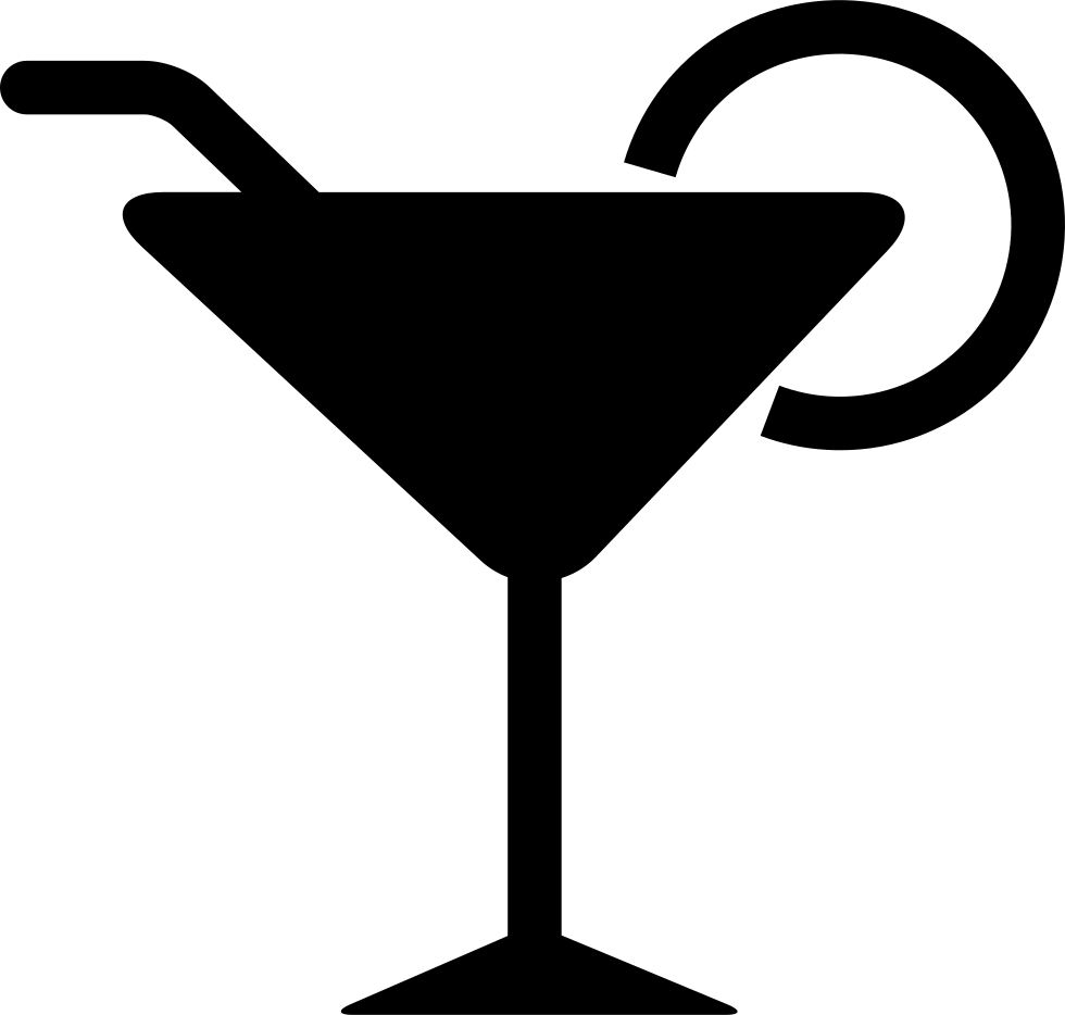 Martini Glass Silhouette PNG image