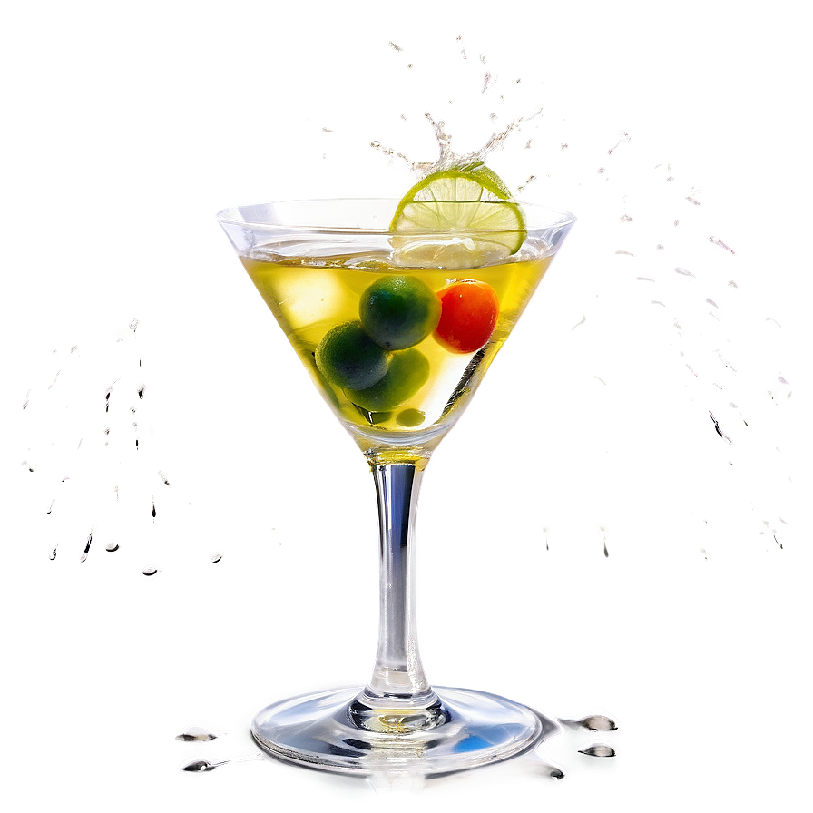 Martini Splashing Over Png Ttp PNG image
