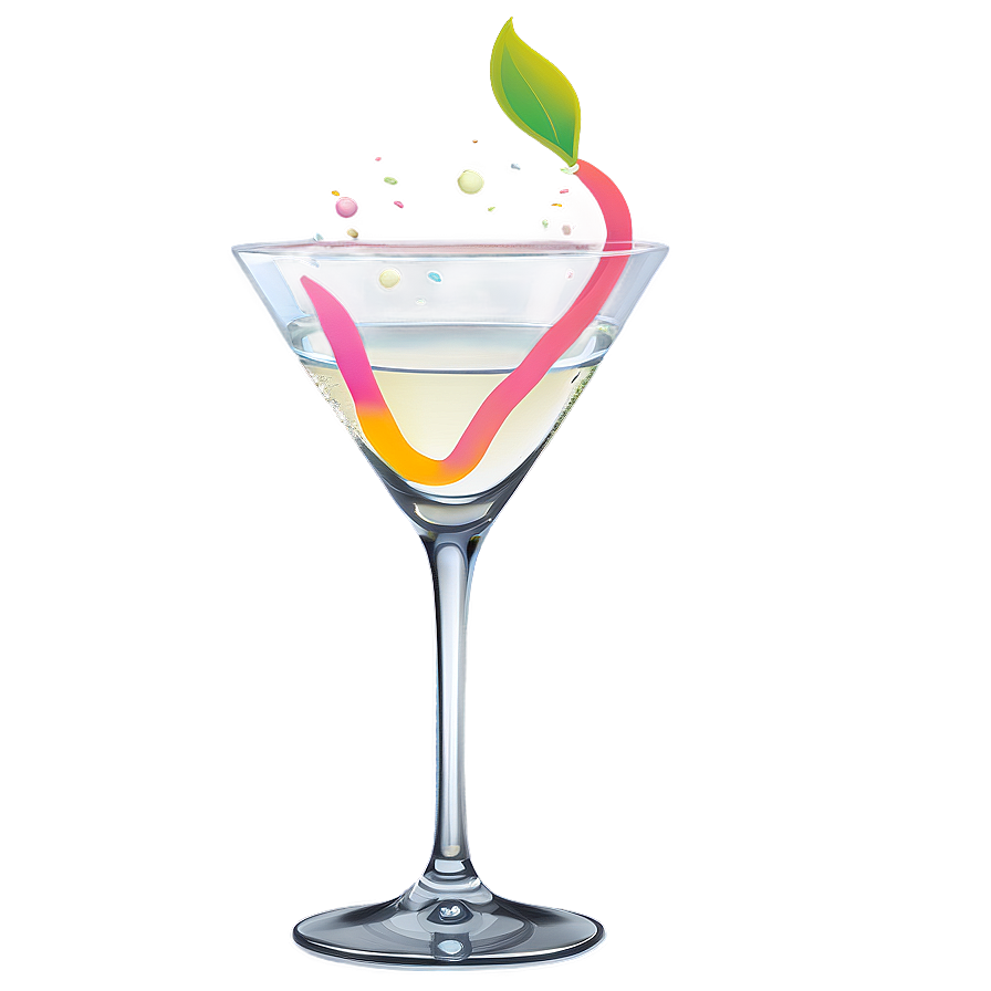 Martini Whimsical Swirl Png Sad47 PNG image
