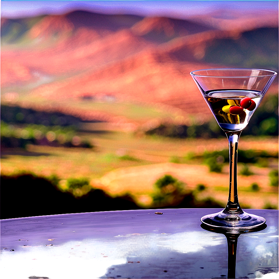 Martini With A View Png 05242024 PNG image