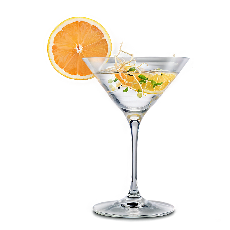 Martini With Citrus Zest Png 17 PNG image