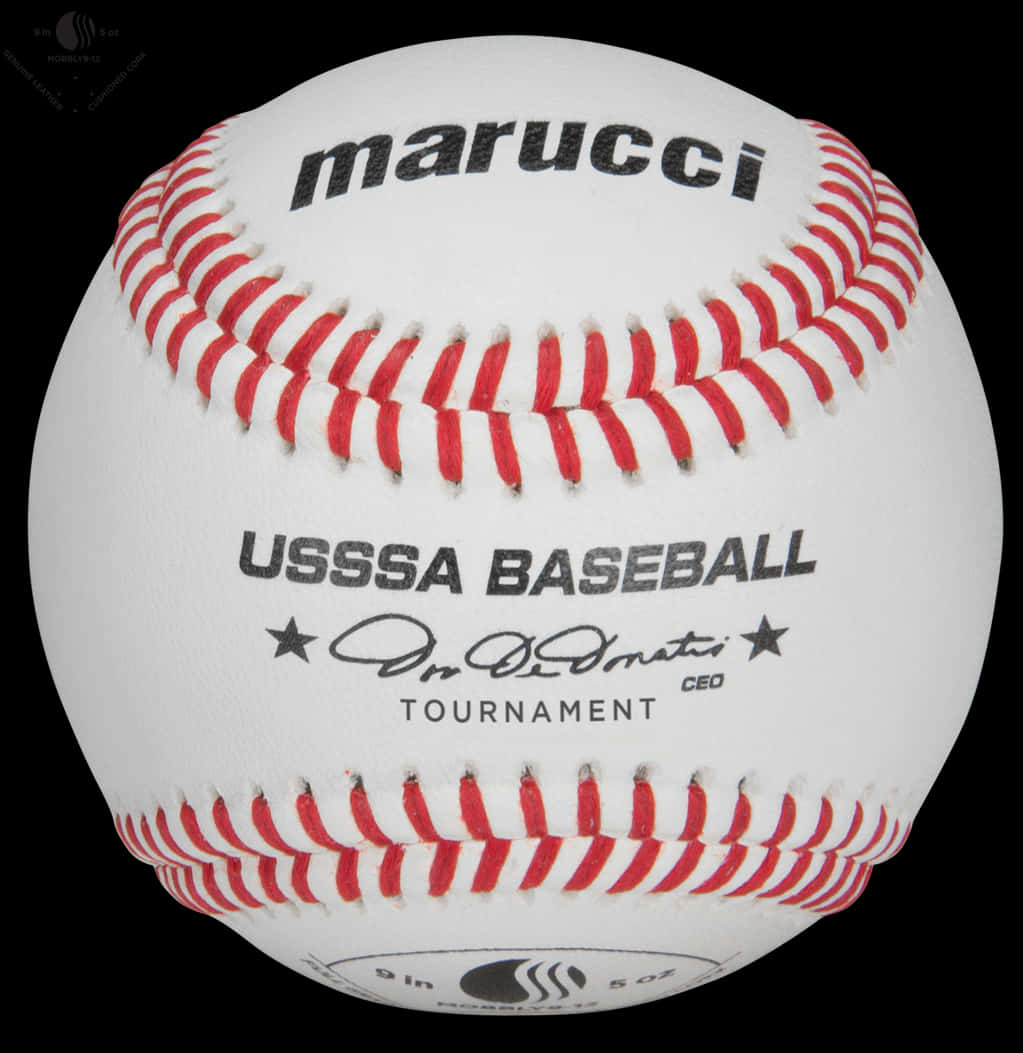 Marucci U S S S A Baseball Tournament Ball PNG image