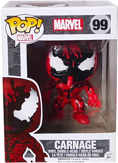 Marvel Carnage Funko Pop Figure99 PNG image