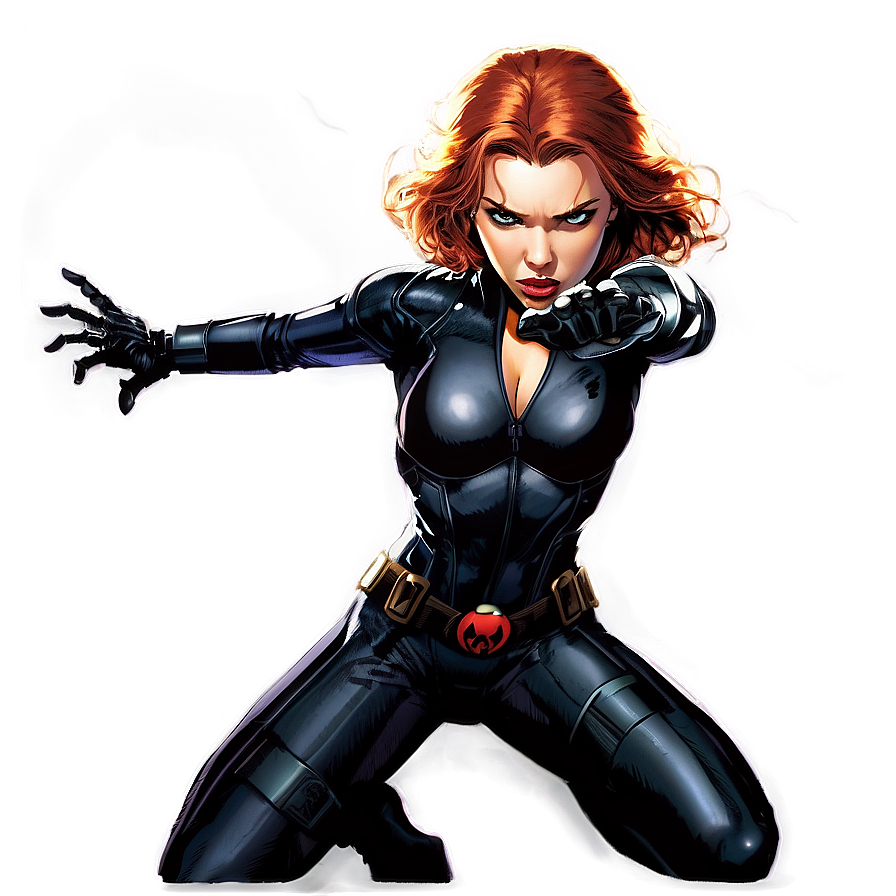 Marvel Comics Black Widow Png Eei25 PNG image