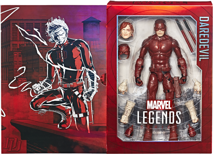 Marvel Daredevil Action Figure Packaging PNG image