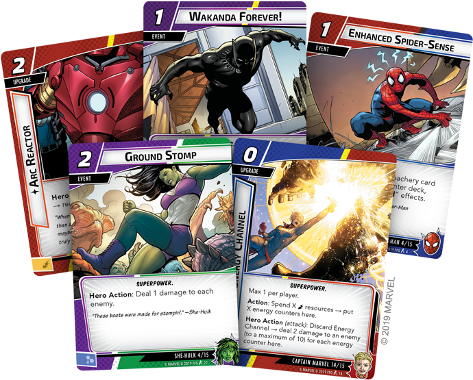 Marvel Heroes Card Game Collection PNG image