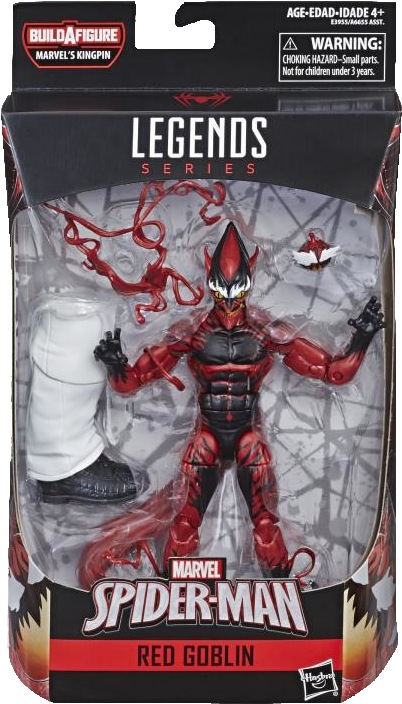 Marvel Legends Series Red Goblin Action Figure PNG image