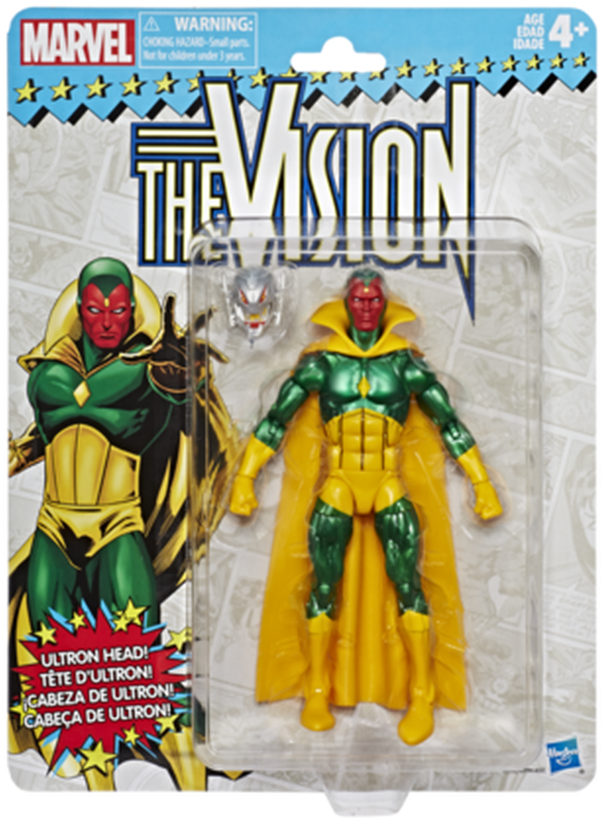 Marvel The Vision Action Figurewith Ultron Head PNG image