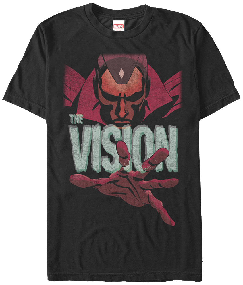 Marvel Vision Graphic T Shirt PNG image