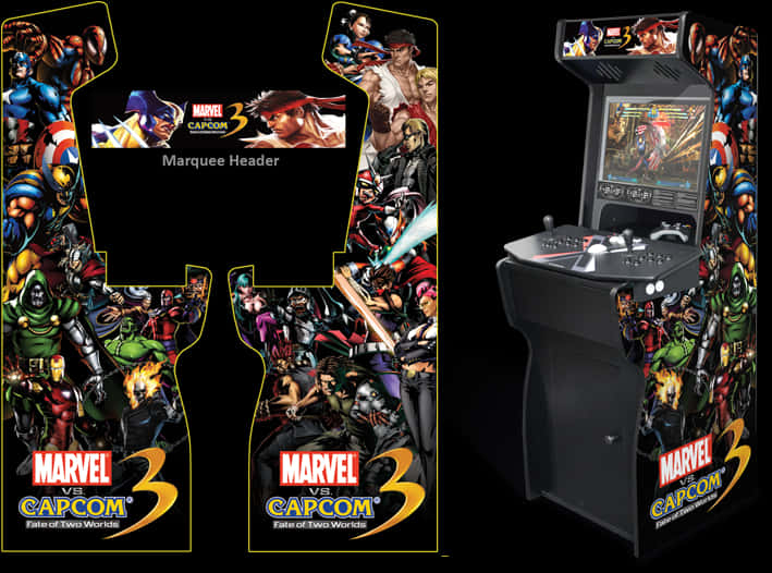 Marvelvs Capcom3 Arcade Cabinet PNG image