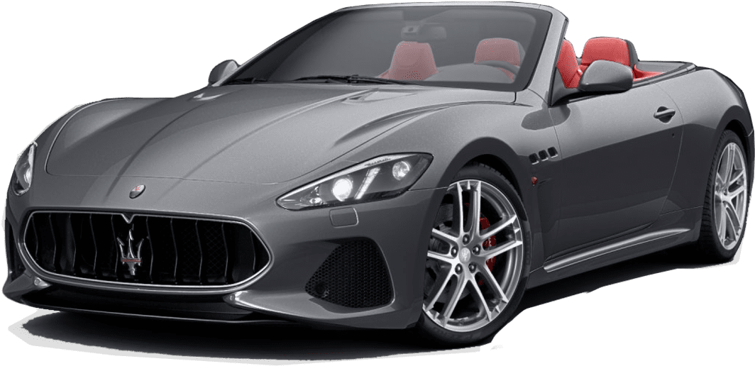 Maserati Gran Turismo Convertible Red Interior PNG image