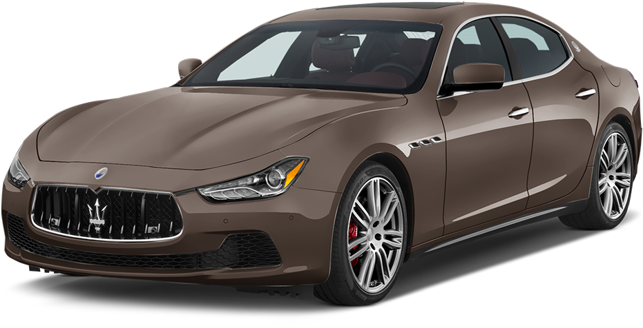 Maserati Luxury Sedan Brown PNG image