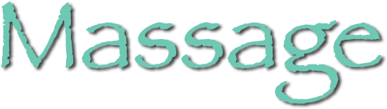 Massage Word Art Logo PNG image